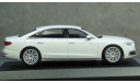 Audi A8L белый, IScale 1:43, масштабная модель, scale43