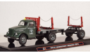 Газ-51 сортиментовоз с прицепом 1-ПР-5, TruckTyr 1:43, масштабная модель, scale43