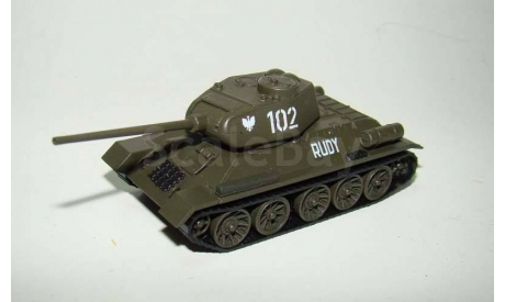 Танк Т-34 Рудый, КУМ 475 1:87, масштабная модель, scale43