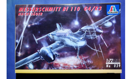 Модель ночного истребителя Messerschmitt Bf 110 G-4/R-3, сборные модели авиации, 1:72, 1/72, Italeri