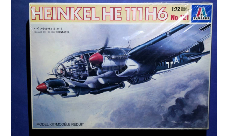 Модель бомбардировщика Heinkel He-111 H6, сборные модели авиации, 1:72, 1/72, Italeri