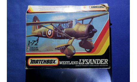 Модель Westland Lysander, сборные модели авиации, scale72, Matchbox