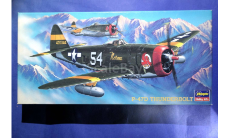 Модель истребителя P-47D Thunderbolt, сборные модели авиации, Hasegawa, scale72