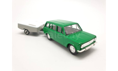 Волжский 2102 С прицепом, масштабная модель, scale43