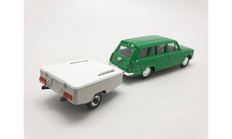 Волжский 2102 С прицепом, масштабная модель, scale43