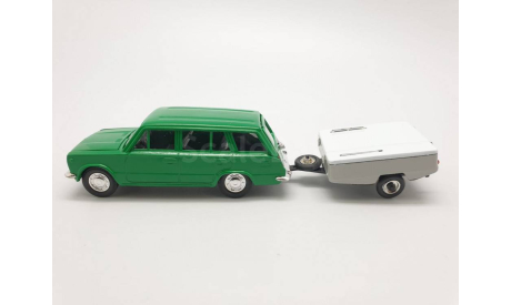 Волжский 2102 С прицепом, масштабная модель, scale43