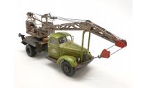 Автокран ЛАЗ-690 на шасси ЗИЛ-164А,со следами эксплуатации. Лот №00509, масштабная модель, СарЛаб, scale43