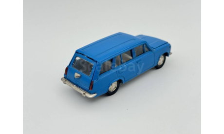 0135) Волжский 2102 Джинсовый синий, масштабная модель, scale43