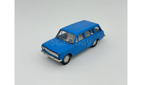 0135) Волжский 2102 Джинсовый синий, масштабная модель, scale43