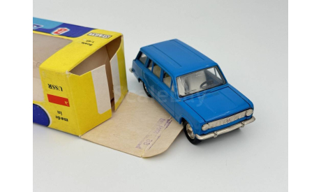 0135) Волжский 2102 Джинсовый синий, масштабная модель, scale43