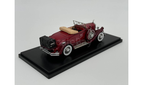Pierce Arrow Model B Roadster 1930 open roof (maroon) арт.EMUS43006A, масштабная модель, scale43