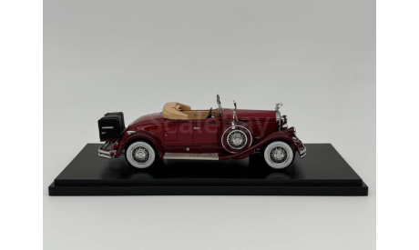Pierce Arrow Model B Roadster 1930 open roof (maroon) арт.EMUS43006A, масштабная модель, scale43