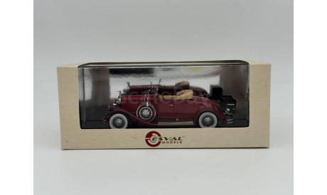 Pierce Arrow Model B Roadster 1930 open roof (maroon) арт.EMUS43006A, масштабная модель, scale43