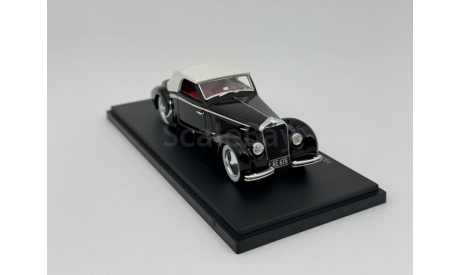 DELAGE D6-70 cabriolet by Letourneur & Marchand black арт.EMEU43023B, масштабная модель, scale43