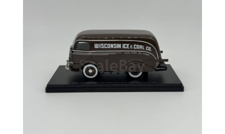 INTERNATIONAL D-300 Delivery Van Wisconsin Ice Co. 1938, brown арт.EMUS43080A, масштабная модель, scale43