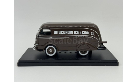 INTERNATIONAL D-300 Delivery Van Wisconsin Ice Co. 1938, brown арт.EMUS43080D, масштабная модель, scale43