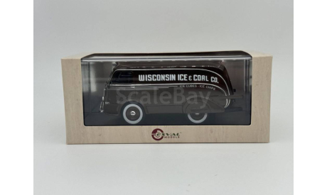 INTERNATIONAL D-300 Delivery Van Wisconsin Ice Co. 1938, brown арт.EMUS43080D, масштабная модель, scale43