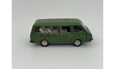 0021) РАФ 2203 Маршрутное такси оливково-зеленый, масштабная модель, scale43