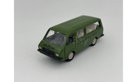 0021) РАФ 2203 Маршрутное такси оливково-зеленый, масштабная модель, scale43