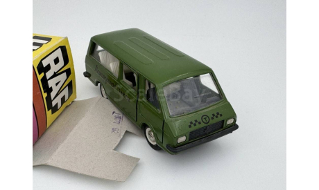 0021) РАФ 2203 Маршрутное такси оливково-зеленый, масштабная модель, scale43