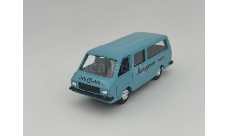 0023)РАФ 2203 Маршрутное такси серо-синий, масштабная модель, scale43