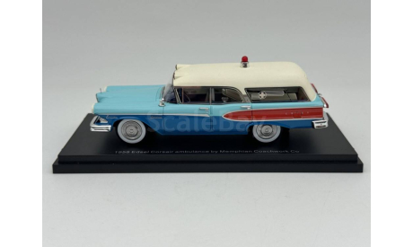 Edsel Corsair ambulance by Memphian Coachwork Co, 1958, red/white/blue/, арт.EMUS43086E, масштабная модель, scale43