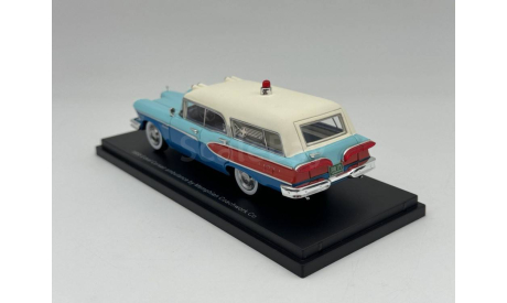 Edsel Corsair ambulance by Memphian Coachwork Co, 1958, red/white/blue/, арт.EMUS43086E, масштабная модель, scale43