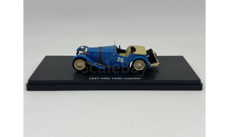 HRG 1500 roadster, 1947, blue #26, арт.EMEU43040A, масштабная модель, scale43