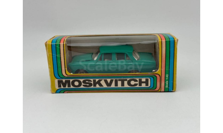 0287) Москвич изумрудно-зелёный, масштабная модель, scale43