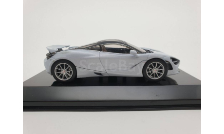 Mclaren 720S 2017 голубой, масштабная модель, scale43