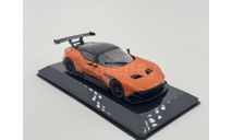 Aston martin vulcan 2015 orange black, масштабная модель, scale43
