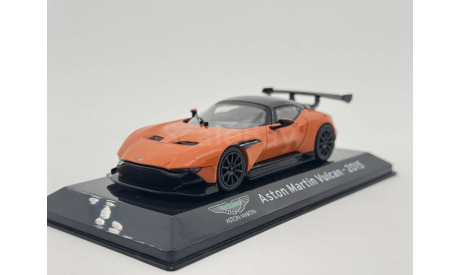 Aston martin vulcan 2015 orange black, масштабная модель, scale43