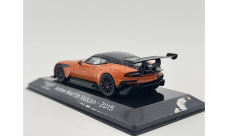 Aston martin vulcan 2015 orange black, масштабная модель, scale43