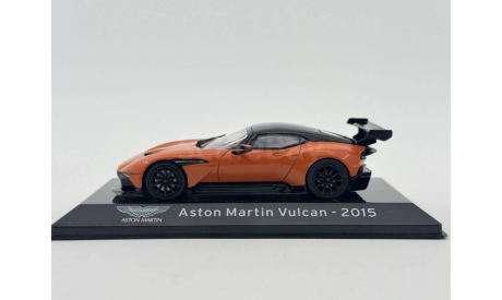 Aston martin vulcan 2015 orange black, масштабная модель, scale43