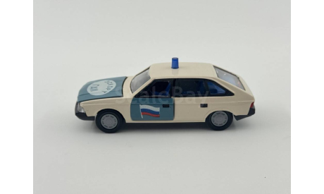 0010) Москвич 2141 ГАИ Милиция Эскорт, масштабная модель, scale43