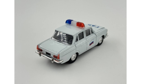 0056) Москвич 408 ГАИ белая, масштабная модель, scale43