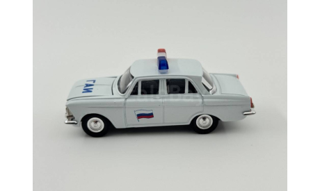0056) Москвич 408 ГАИ белая, масштабная модель, scale43