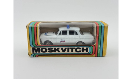 0056) Москвич 408 ГАИ белая, масштабная модель, scale43