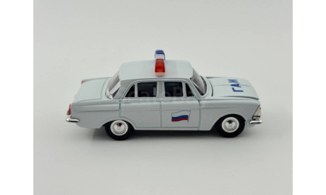 0056) Москвич 408 ГАИ белая, масштабная модель, scale43