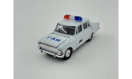 0056) Москвич 408 ГАИ белая, масштабная модель, scale43