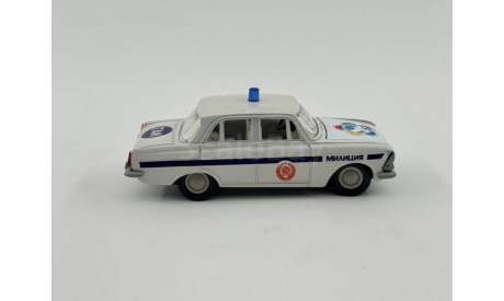 0166) Москвич 412 Милиция ГАИ, масштабная модель, scale43