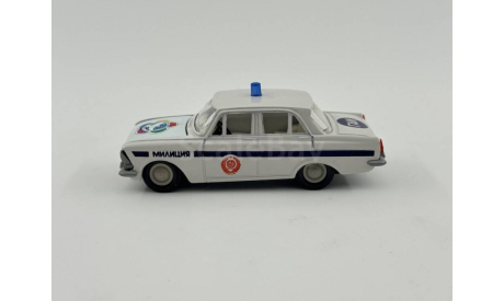 0166) Москвич 412 Милиция ГАИ, масштабная модель, scale43