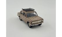 0133) Волжский 2101 Коричневый с багажом, масштабная модель, scale43