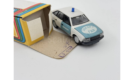 0165) Москвич 2141 Милиция Бело-голубой, масштабная модель, scale43