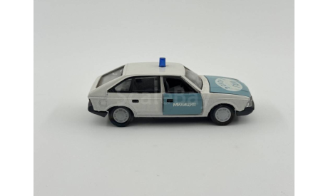 0165) Москвич 2141 Милиция Бело-голубой, масштабная модель, scale43