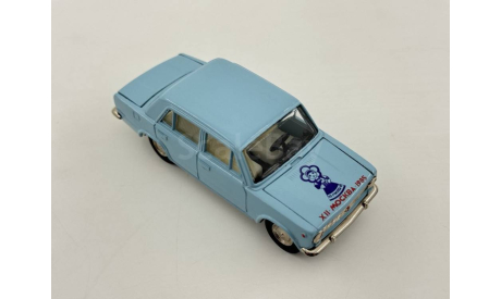 0085) Волжский 2101 А-9 голубой, масштабная модель, scale43