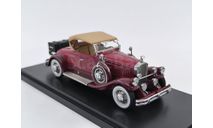Pierce Arrow Model B Roadster top up maroon-red 1930 арт.EMUS43006C, масштабная модель, scale43