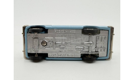 0038) Москвич 433 голубой цвет, масштабная модель, scale43