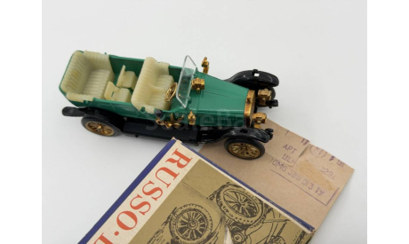 0191) Руссо-Балт C 24-40 А-22 Малахитовый, масштабная модель, scale43, Руссо Балт