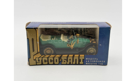 0191) Руссо-Балт C 24-40 А-22 Малахитовый, масштабная модель, scale43, Руссо Балт